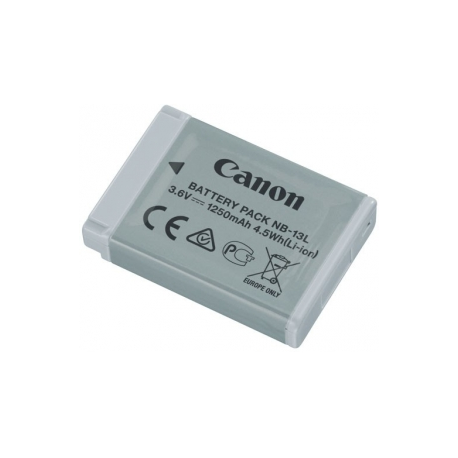 Canon Battery Pack NB-13L - Battery - Li-Ion - 1250 mAh - for PowerShot G1, G5, G7, G9, SX620, SX720, SX730, SX740 - 0