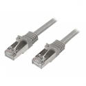 StarTech.com 3m CAT6 Ethernet Cable, 10 Gigabit Shielded Snagless RJ45 100W PoE Patch Cord, CAT 6 10GbE SFTP Network Cable w / Strain Relief, Grey, Fluke Tested / Wiring is UL Certified / TIA - Category 6 - 26AWG (N6SPAT3MGR) - Patch cable - RJ-45 (M) to RJ-45 (M) - 3 m - SFTP - CAT 6 - molded, snagless - grey