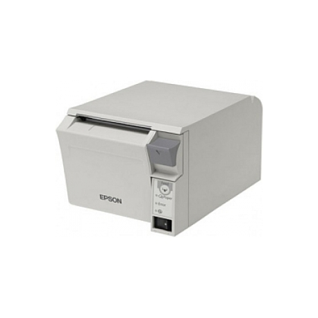 Epson TM T70II - Receipt printer - thermal line - Roll (7.95 cm) - 180 x 180 dpi - up to 250 mm / sec - USB 2.0, LAN, Bluetooth - cutter - black - 0