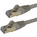 StarTech.com 1m CAT6A Ethernet Cable, 10 Gigabit Shielded Snagless RJ45 100W PoE Patch Cord, CAT 6A 10GbE STP Network Cable w / Strain Relief, Grey, Fluke Tested / UL Certified Wiring / TIA - Category 6A - 26AWG (6ASPAT1MGR) - Patch cable - RJ-45 (M) to RJ-45 (M) - 1 m - STP - CAT 6a - molded, snagless - grey
