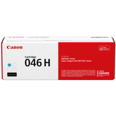 Canon 046 H - High capacity - cyan - original - toner cartridge - for ImageCLASS LBP654, MF731, MF733, MF735; i-SENSYS LBP653, LBP654, MF732, MF734, MF735 - 1