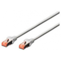DIGITUS Professional - Patch cable - RJ-45 (M) to RJ-45 (M) - 1.5 m - SFTP - CAT 6 - booted, halogen-free, snagless - grey