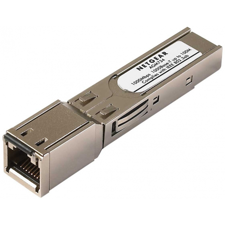 NETGEAR ProSafe AGM734 - SFP (mini-GBIC) transceiver module - GigE - 1000Base-T - RJ-45 - 1