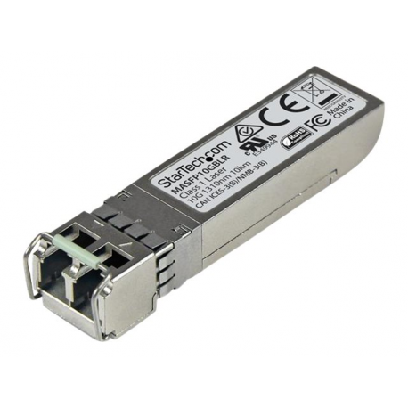 StarTech.com Cisco Meraki MA-SFP-10GB-LR Compatible SFP+ Module, 10GBASE-LR, 10GbE SMF Optic Transceiver, Gigabit Ethernet SFP+, LC Connector, 10km 1310nm DDM, Cisco Meraki MS225, MX400 - Lifetime Warranty (MASFP10GBLR) - SFP+ transceiver module (equivalent to: Cisco Meraki MA-SFP-10GB-LR) - 10 GigE - 10GBase-LR - LC single-mode - up to 10 km - 1310 nm - 1