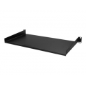 StarTech.com 1U Fixed Server Rack Mount Shelf, 10in Deep Steel Universal Cantilever Tray for 19" AV / Data / Network Equipment Rack with Cage Nuts & Screws, 44lbs Weight Capacity, 10" Deep - 1U Network Rack Shelf (CABSHELF1U10) - Rack shelf - black - 1U - 10"