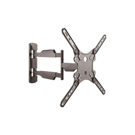StarTech.com Full Motion TV Wall Mount, 32-55 inch (77lb / 35kg) VESA Displays, Low Profile Universal Flat Screen TV Wall Mount, Heavy Duty Adjustable Tilt / Swivel Articulating Arm Bracket - Cable Management (FPWARTB1M) - Mounting kit (articulating arm, wall mount, wrench) - for TV - plastic, steel - black - screen size: 32"-55" - wall-mountable - for P / N: HDMIPLATE - 3