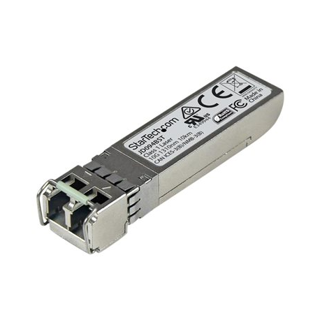 StarTech.com HPE JD094B Compatible SFP+ Module, 10GBASE-LR, 10GbE Single Mode (SMF) Fiber Optic Transceiver, 10GE Gigabit Ethernet SFP+, LC Connector, 10km, 1310nm, DDM, HPE 5900, 12500, 5500 - Lifetime Warranty (JD094BST) - SFP+ transceiver module (equivalent to: HP JD094B) - 10 GigE - 10GBase-LR - LC single-mode - up to 10 km - 1310 nm - 1