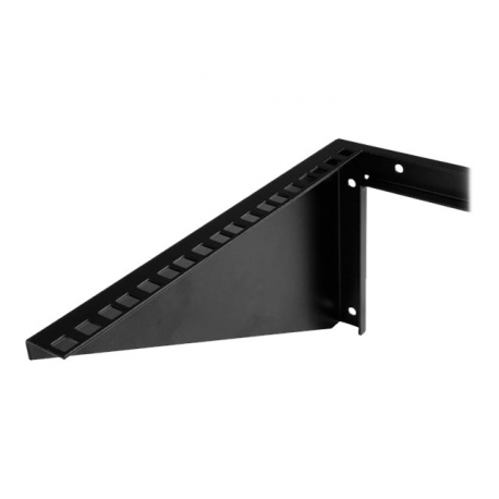 StarTech.com 6U Wall Mount Patch Panel Bracket - 19 in - Steel - Vertical Mounting Bracket for Networking and Data Equipment (RK619WALLV) - Wall mount bracket - black - 6U - 19" - 2