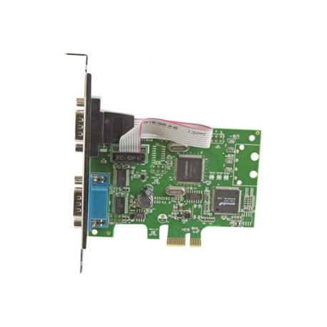 StarTech.com 2-Port PCI Express Serial Card with 16C1050 UART - RS232 Low Profile Serial Card - PCI Serial Card (PEX2S1050) - Serial adapter - PCIe low profile - RS-232 x 2 - 3