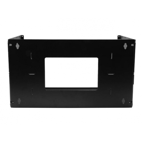 StarTech.com 4U Open Frame Wall Mount Network Rack w /  Built in Shelf - 2-Post Adjustable Depth (12" to 18") Equipment Rack - 75.2lbs (WALLSHELF4U) - Rack (wall mount) - black - 4U - 19" - for P / N: CABSCRWS1032 - 3