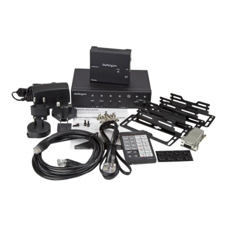 StarTech.com Multi-Input HDBaseT Extender with Built-in Switch - DisplayPort VGA and HDMI Over CAT5e or CAT6 - Up to 4K - up to 230 ft (STDHVHDBT) - Video / audio extender - HDMI - over CAT 5e / 6 - up to 70 m - 2