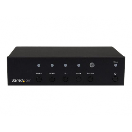 StarTech.com Multi-Input to HDMI Converter Switch - DisplayPort, VGA and Dual-HDMI to HDMI Switch - Priority and Automatic Switch - 4K (HDVGADP2HD) - Video / audio switch - desktop - for P / N: BOX4CABLE - 2