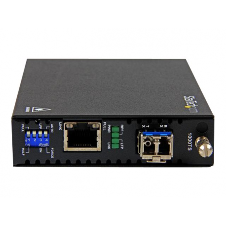 StarTech.com Singlemode (SM) LC Fiber Media Converter for 1Gbe Network - 10km - Gigabit Ethernet - 1310nm - with SFP Transceiver (ET91000SM10) - Fibre media converter - GigE - 100Base-LX, 1000Base-T - RJ-45 / LC single-mode - up to 10 km - 1310 nm - for P / N: SVA12M2NEUA, SVA12M5NA - 3