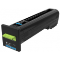 Lexmark - Cyan - original - toner cartridge LCCP, LRP - for Lexmark CS820, CX820, CX825, CX860