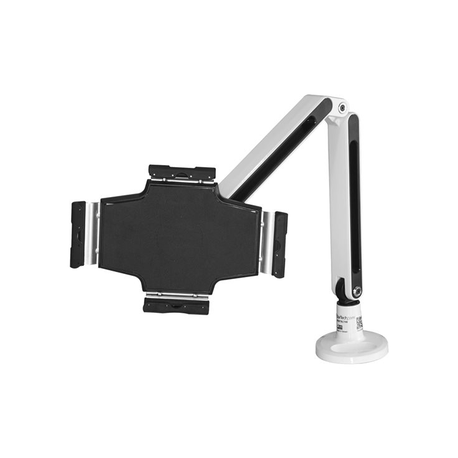 StarTech.com Desk-Mount Tablet Arm - Articulating Tablet Mount - For 9" to 11" Tablets - iPad or Android Tablet Holder - Lockable - Steel - Mounting kit - for tablet (adjustable arm) - plastic, steel - white - screen size: 9"-11" - desk-mountable - TAA Compliant - for P / N: DK30CHPH, STSCART - 7