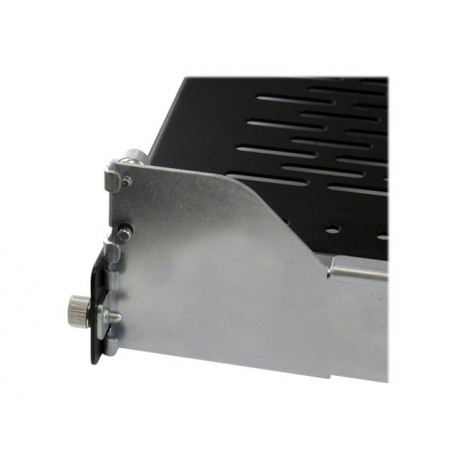 StarTech.com 2U Vented Sliding Server Rack Shelf w / Cable Management Arm - 27.7 to 31.6in Adjustable Mounting Depth - 125lb - 24in Deep - Rack shelf - black - 2U - for P / N: RK1233BKM, RK2433BKM, RK2537BKM, RK3236BKF, RK4236BKB, RK4242BK24, RK4242BK30 - 3