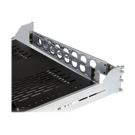 StarTech.com 2U Vented Sliding Server Rack Shelf w / Cable Management Arm - 27.7 to 31.6in Adjustable Mounting Depth - 125lb - 24in Deep - Rack shelf - black - 2U - for P / N: RK1233BKM, RK2433BKM, RK2537BKM, RK3236BKF, RK4236BKB, RK4242BK24, RK4242BK30 - 4