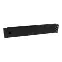 StarTech.com 2U Hinged Rack Panel - Solid Blanking Panel - Tool-less Installation - TAA Compliant Filler Panel - Reversible (RKPNLHS2U) - Blank panel - front - black - 2U - 19" - for P / N: RK2433BKM, RK2537BKM, RK3236BKF, RK4236BKB, RK4242BK24, RK4242BK30, RKQMCAB12V2