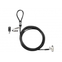 HP Dual Head Keyed - Security cable lock - 2.13 m - for ZBook 14u G6, 15 G6, 15u G2, 15u G3, 15u G4, 15u G5, 15u G6, 17 G3, 17 G4, 17 G5, 17 G6