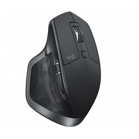 Logitech MX Master 2S - Mouse - laser - 7 buttons - wireless - Bluetooth, 2.4 GHz - Logitech Unifying receiver - graphite - 0