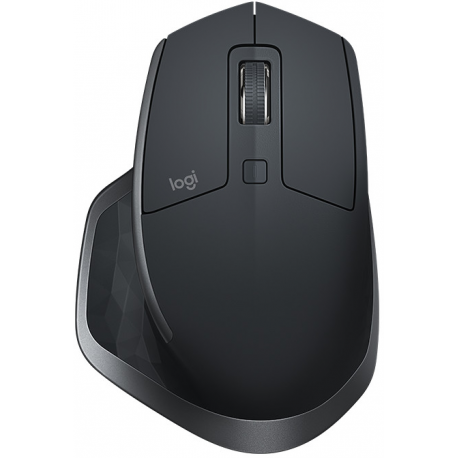 Logitech MX Master 2S - Mouse - laser - 7 buttons - wireless - Bluetooth, 2.4 GHz - Logitech Unifying receiver - graphite - 3
