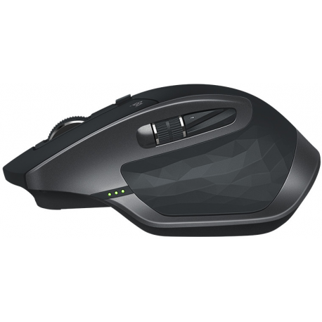 Logitech MX Master 2S - Mouse - laser - 7 buttons - wireless - Bluetooth, 2.4 GHz - Logitech Unifying receiver - graphite - 5