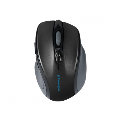 Kensington Pro Fit Mid-Size - Mouse - right-handed - optical - 6 buttons - wireless - 2.4 GHz - USB wireless receiver - black - 3