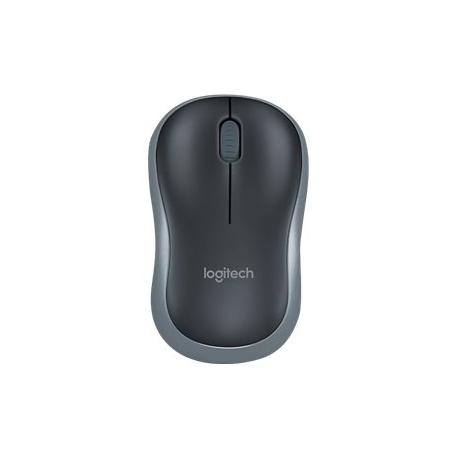 Logitech M185 - Mouse - optical - wireless - 2.4 GHz - USB wireless receiver - grey - 6