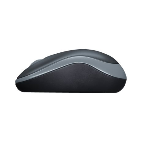 Logitech M185 - Mouse - optical - wireless - 2.4 GHz - USB wireless receiver - grey - 10