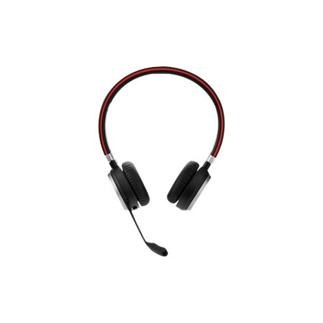 Jabra Evolve 65 MS stereo - Headset - on-ear - Bluetooth - wireless - NFC - USB - Certified for Skype for Business - 1
