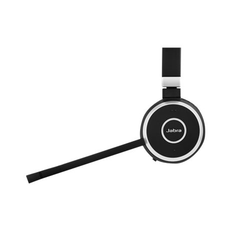 Jabra Evolve 65 MS stereo - Headset - on-ear - Bluetooth - wireless - NFC - USB - Certified for Skype for Business - 2
