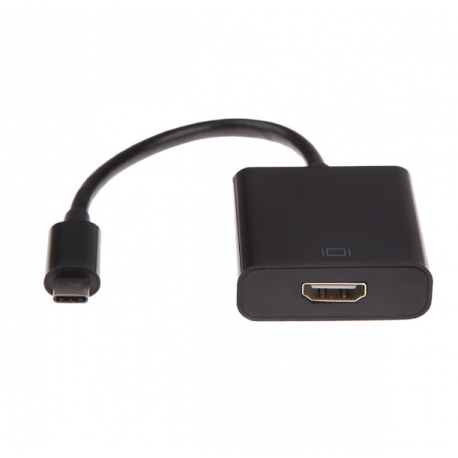 Cablexpert A-CM-HDMIF-01 - Adapter - USB-C male to HDMI female - 15 cm - double shielded - black - 4K support - 0