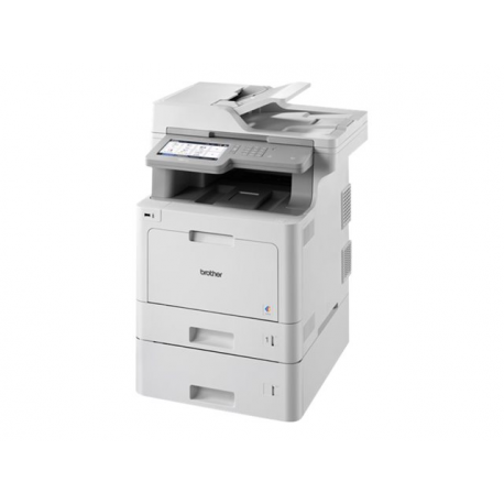 Brother MFC-L9570CDWT - Multifunction printer - colour - laser - 215.9 x 355.6 mm (original) - A4 / Legal (media) - up to 31 ppm (copying) - up to 31 ppm (printing) - 800 sheets - 33.6 Kbps - USB 2.0, Gigabit LAN, Wi-Fi(n), USB host, NFC - 1