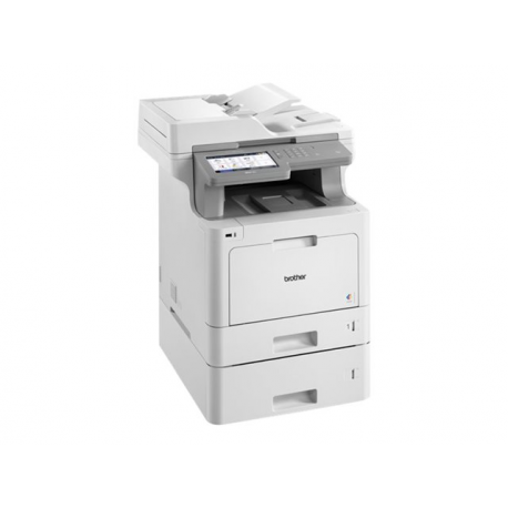 Brother MFC-L9570CDWT - Multifunction printer - colour - laser - 215.9 x 355.6 mm (original) - A4 / Legal (media) - up to 31 ppm (copying) - up to 31 ppm (printing) - 800 sheets - 33.6 Kbps - USB 2.0, Gigabit LAN, Wi-Fi(n), USB host, NFC - 2