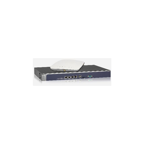 NETGEAR WB7500 Wireless Controller Bundle - Wireless network management device - GigE, PPP - AC 100 / 230 V - 1U - with 5 x NETGEAR ProSafe Business 3 x 3 Dual Band Wireless-AC Access Point WAC730 - 0