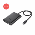 i-Tec - External video adapter - USB-C 3.1 - 2 x DisplayPort - black