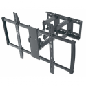 Manhattan TV & Monitor Mount, Wall, Full Motion, 1 screen, Screen Sizes: 60-100", Black, VESA 200x200 to 900x600mm, Max 80kg, LFD, Tilt & Swivel with 3 Pivots, Lifetime Warranty - Bracket - for LCD TV - heavy duty steel - black - screen size: 60"-100" - wall-mountable