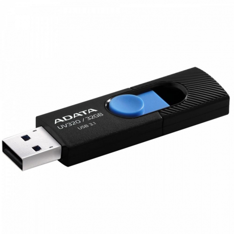 ADATA UV320 - USB flash drive - 32 GB - USB 3.1 - black / blue - 0