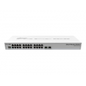 MikroTik Cloud Router Switch CRS326-24G-2S+RM - Switch - L3 - Managed - 24 x 10 / 100 / 1000 + 2 x SFP+ - rack-mountable - Passive PoE