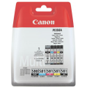 Canon PGI-580 PGBK / CLI-581 CMYBK Multipack - 5-pack - black, yellow, cyan, magenta - original - blister with security - ink tank - for PIXMA TS6251, TS6350, TS6351, TS705, TS8252, TS8350, TS8351, TS8352, TS9550, TS9551
