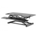 DIGITUS Ergonomic Workspace Riser DA-90380-1 - Stand - for LCD display / PC equipment - black - desktop