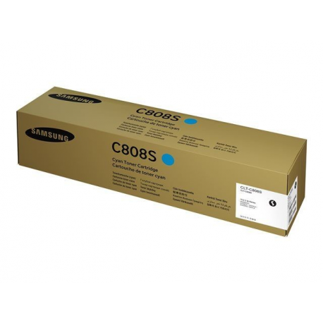 Samsung CLT-C808S - Cyan - original - toner cartridge (SS560A) - for MultiXpress SL-X400LX, SL-X401LX, SL-X4220RX, SL-X4250LX, SL-X4300LX - 0