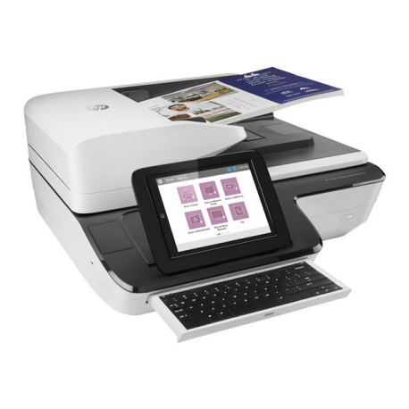 HP ScanJet Enterprise Flow N9120 fn2 - Document scanner - flatbed: CCD / ADF: CIS - Duplex - 297 x 864 mm - 600 dpi x 600 dpi - up to 120 ppm (mono) / up to 120 ppm (colour) - ADF (200 sheets) - up to 20000 scans per day - USB 2.0, Gigabit LAN, USB 2.0 (Host) - 2