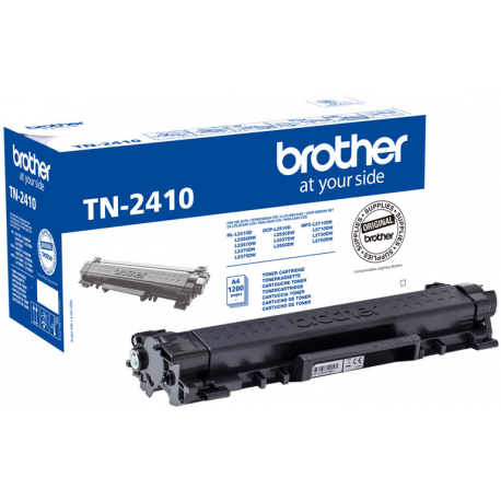 Brother TN2410 - Black - original - toner cartridge - for Brother DCP-L2510, L2530, L2537, L2550, HL-L2350, L2370, L2375, MFC-L2713, L2730, L2750 - 2