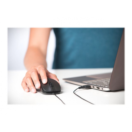 Kensington ValuMouse - Mouse - right and left-handed - optical - 3 buttons - wired - USB - black - 7