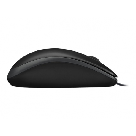 Logitech B100 - Mouse - right and left-handed - optical - 3 buttons - wired - USB - black - 4