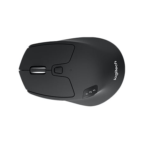 Logitech M720 Triathlon - Mouse - right-handed - optical - 7 buttons - wireless - Bluetooth, 2.4 GHz - USB wireless receiver - 7