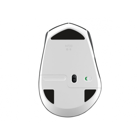 Logitech M720 Triathlon - Mouse - right-handed - optical - 7 buttons - wireless - Bluetooth, 2.4 GHz - USB wireless receiver - 10