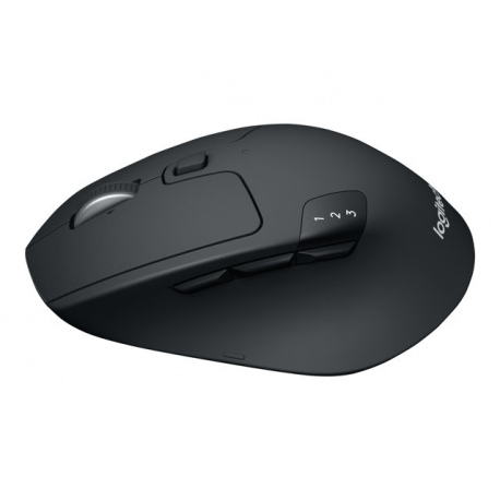 Logitech M720 Triathlon - Mouse - right-handed - optical - 7 buttons - wireless - Bluetooth, 2.4 GHz - USB wireless receiver - 11