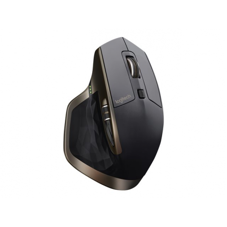 Logitech MX Master - Mouse - laser - 5 buttons - wireless - Bluetooth, 2.4 GHz - USB wireless receiver - meteorite - 2